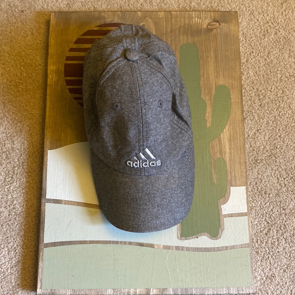 Adidas grey baseball hat